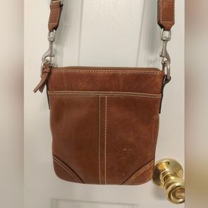 Coach leather crossbody bag